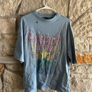 Blue Graphic Women’s Shirt